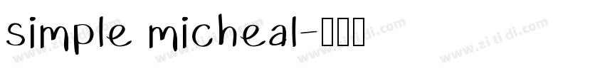 simple micheal字体转换